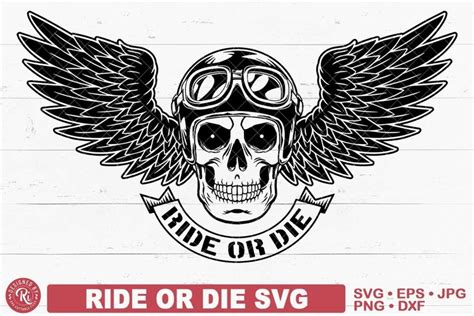 Ride Or Die Svg Skull Us Flag Motorcycle Bike 1958913