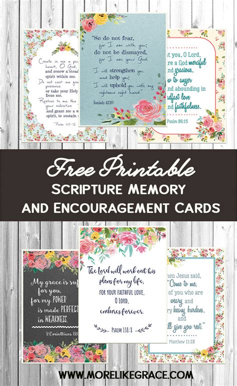 The fear of the lord is the beginning of wisdom i am absolutely thrilled to come across these beautiful printable verse cards!! Free Printable Scripture Cards | More Like Grace