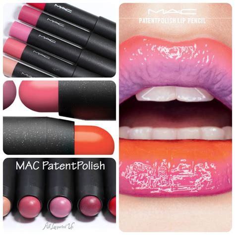 Mac Patentpolish Lip Pencil Swatches And Review Mac Patentpolish Lip Pencil Lip Pencil Ombre Lips