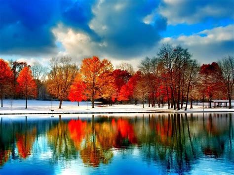 Late Autumn Lake View Wallpapers Wallpaper Cave