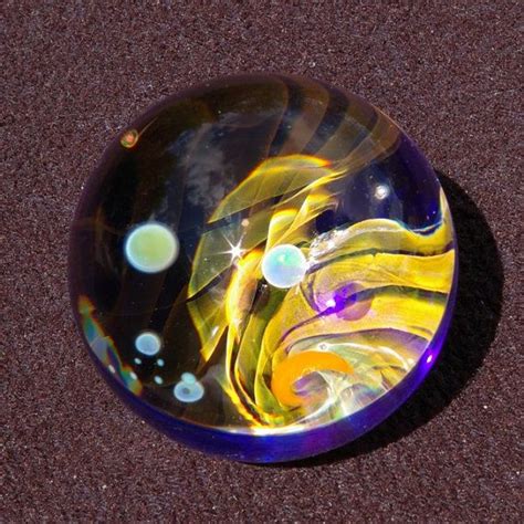 Brilliant Galaxy Borosilicate Art Glass Marble Etsy Glass Marbles Glass Art Pictures