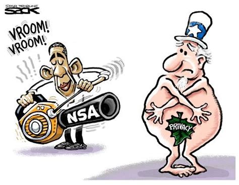 Sack Cartoon Obama And Privacy Rights Cartoon Political Cartoons Comic Con