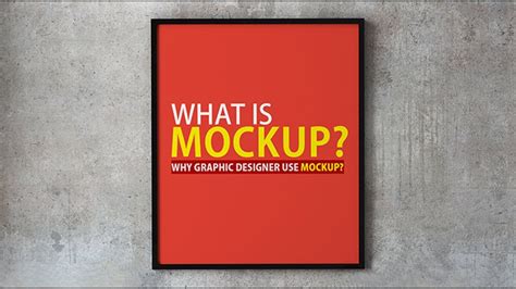 What Is Mockup Why Graphic Designer Use Mockup Youtube