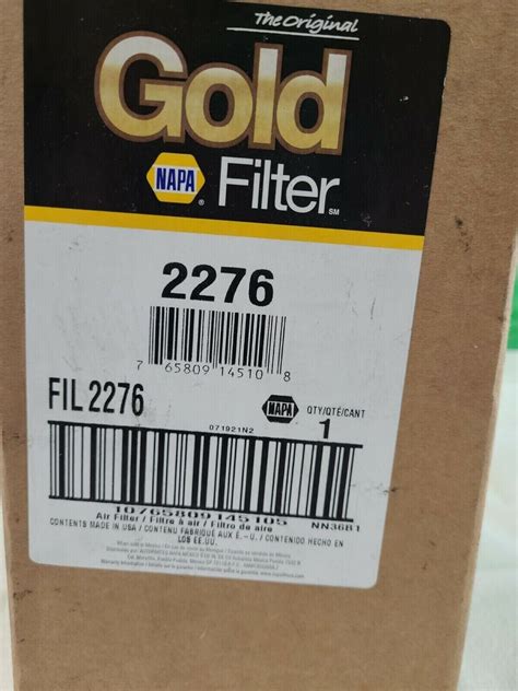 Napa Gold 2276 Air Filter Numerous Ag Commercial Lawn Applications