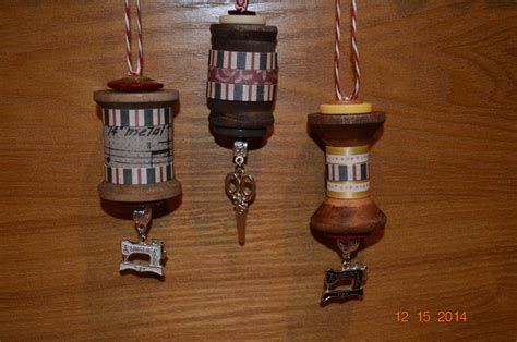 Vintage Thread Spool Ornaments Thread Spools Ts Vintage
