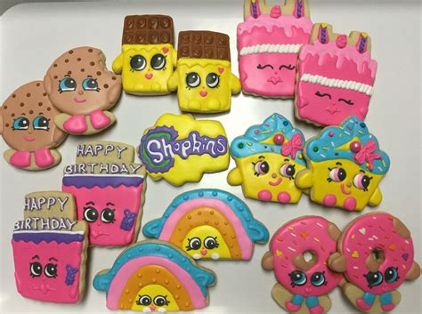 Shopkins Decorated Sugar Cookies By I Am The Cookie Lady 8th Birthday