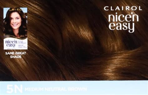 Clairol Nicen Easy 5n Medium Neutral Brown Permanent Hair Color 1 Ct Harris Teeter