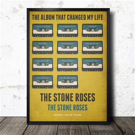 Personalised Favourite Album Music Poster By Magik Moments