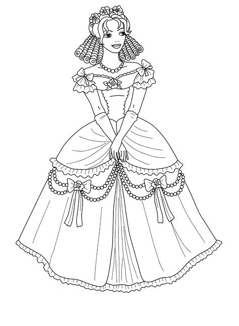 Dibujo Para Colorear Princesa Amelia