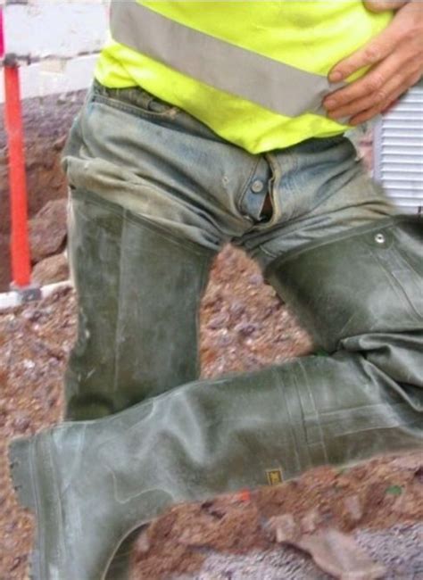 Andythetrucker On Tumblr Man Wearing Rubber Boots Waders Rubber