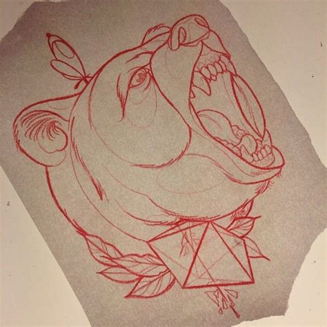Grizzly Bear Sketch By Liam Smith At Lost City Tattoo