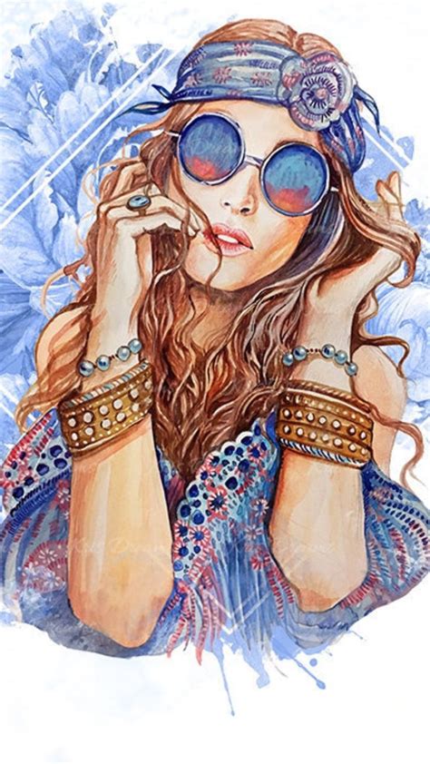 Illustrazioni Con Imágenes Arte Hippie Dibujo Hippie Arte