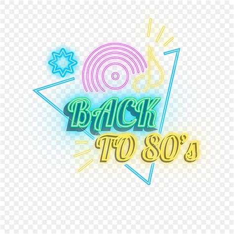 Retro Neon Sign Vector Hd Images Back To The 80s Retro Neon Sign