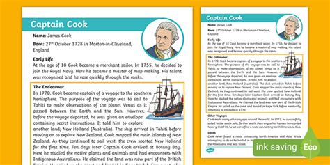 Who Is Captain Cook Captain James Cook Facts Twinkl Nz