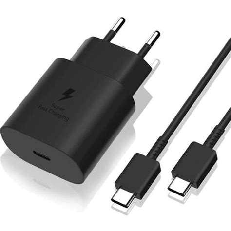 Chargeur Rapide 25w Cable Usb C Usb C Pour Samsung A13 4g A23 A33 5g