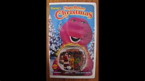 Barneys Night Before Christmas 1999 Vhs Youtube