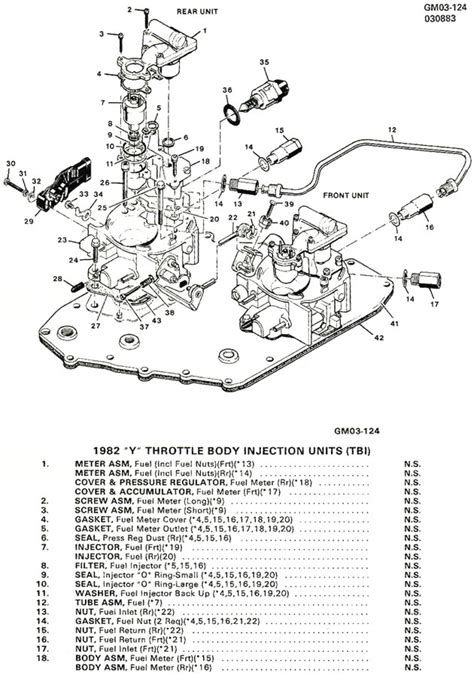 1982 Corvette Exploded Views Of 1982 Cross Fire Injection Unit With