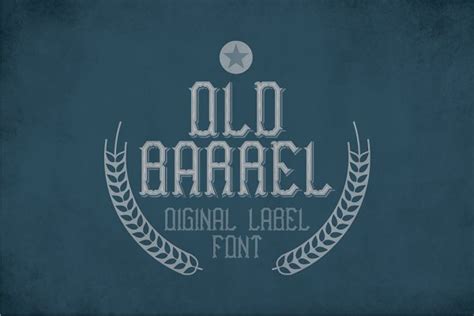 Old Barrel Vintage Label Typeface ~ Display Fonts ~ Creative Market