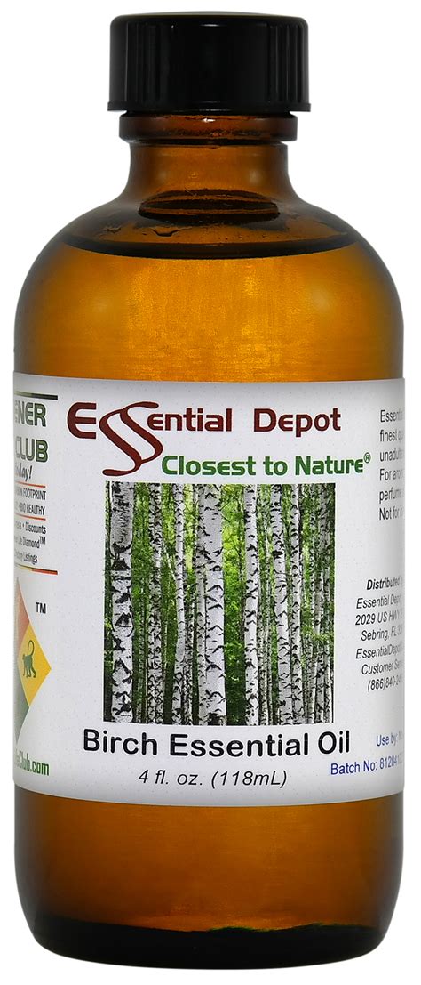 Birch Essential Oil 4 Oz Essential Depot
