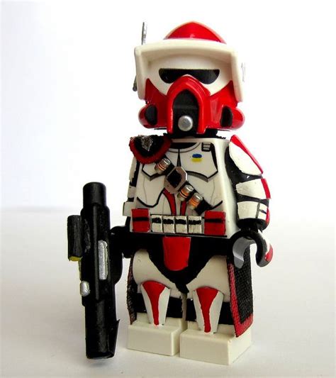 Custom Lego Red Clone Arf Arc Trooper Lego Star Wars Lego Clones