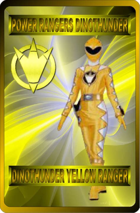 Dinothunder Yellow Ranger By Rangeranime On Deviantart Ranger Power