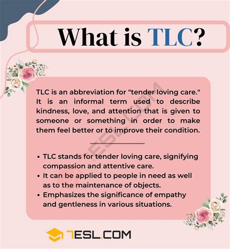 Tlc Meaning What Does Tlc Stand For • 7esl
