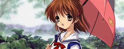 Cute Anime Girl Rain Wallpaper
