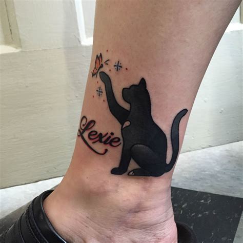 Memorial tattoo for my cat, Lexie. RIP my munchkin. Kitten Tattoo, Cute