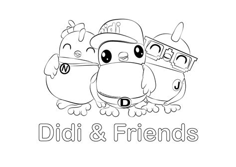 Gambar Mewarna Didi & Friends - Gambar Mewarna