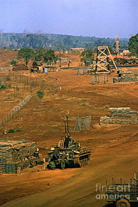 Duster Of 460th Artillery At Lz Oasis Vietnam 1969 Photograph By
