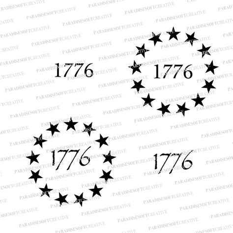 13 Stars Svg 13 Stars In Circle Svg Betsy Ross Svg 1776 Etsy