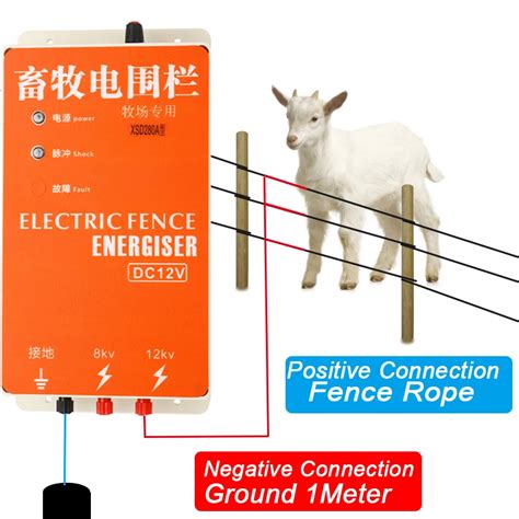 Solar Electric Fence Energizer Charger High Voltage Pulse Power Supply