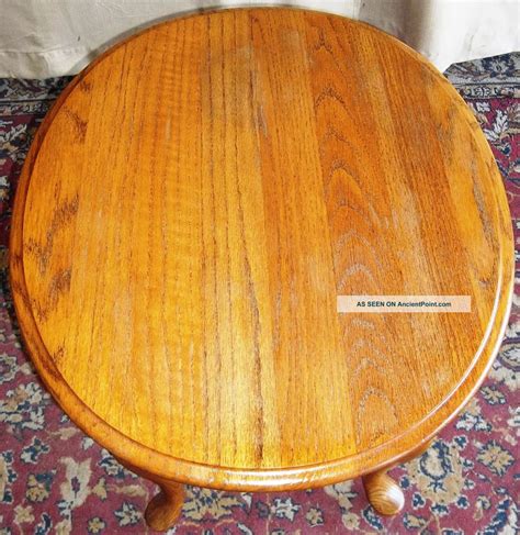 Side & end tablesside & end tables at auction, starting bids at $1. Vintage Broyhill Oak Queen Anne Oval Coffee Table ...