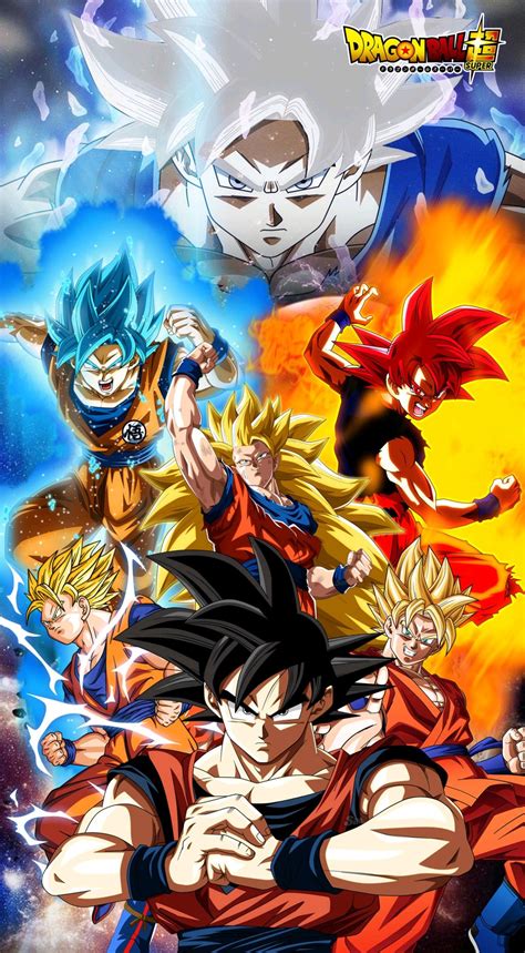 Goku All Forms Dragon Ball Super Dragon Ball Gt Personagens De