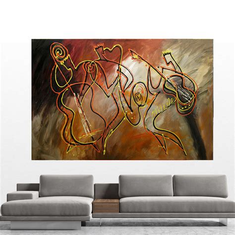 Canvas Wall Decor Art Abstract Stretched Ready To Hang Canvas Print