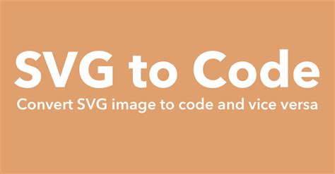 Svg To Code Online Converter