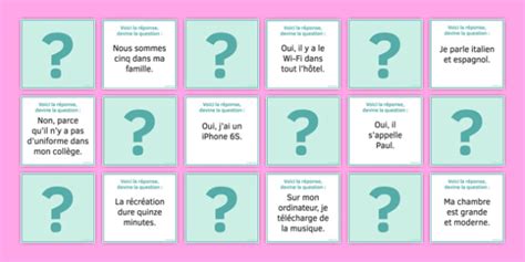 We did not find results for: Guess the Question Card Game French (teacher made)