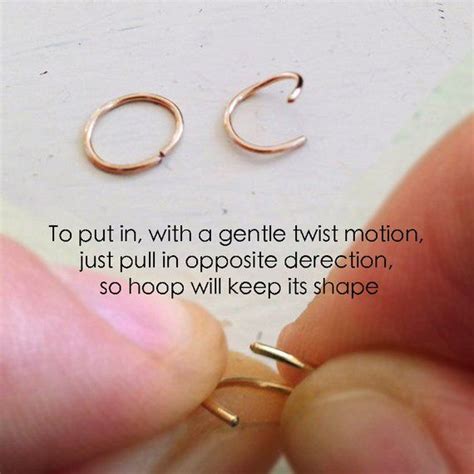 Extra Small 14k Gold Filled Nose Ring Hoop Earring 22 Gauge Cartilage