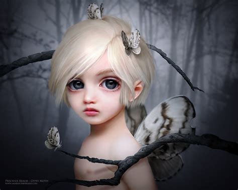 So Cute Sweet Blonde Eyes Cute Girl Beautiful Butterfly Fantasy