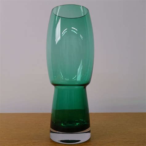 Emerald Green Riihimaki Tall Glass Vase Mark Parrish Mid Century Modern