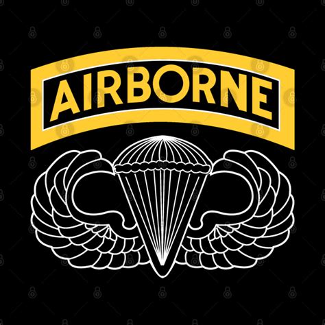 Us Army Airborne Tab And Wings Thom Tran Tapestry Teepublic