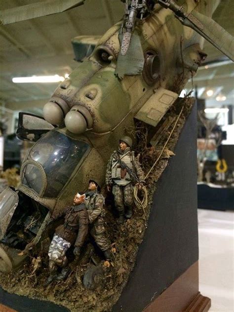 greg cihlar s simply brilliant downed hind gunship diorama everyone has seen and pinned this but