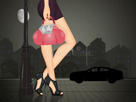 illustration of prostitution problem stock illustration illustration of prostitution heels