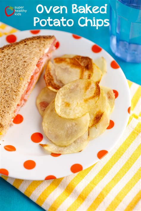 Homemade baked potato chips are so easy to make and being baked has less fat. Oven Baked Potato Chips Recipe | Healthy Ideas for Kids