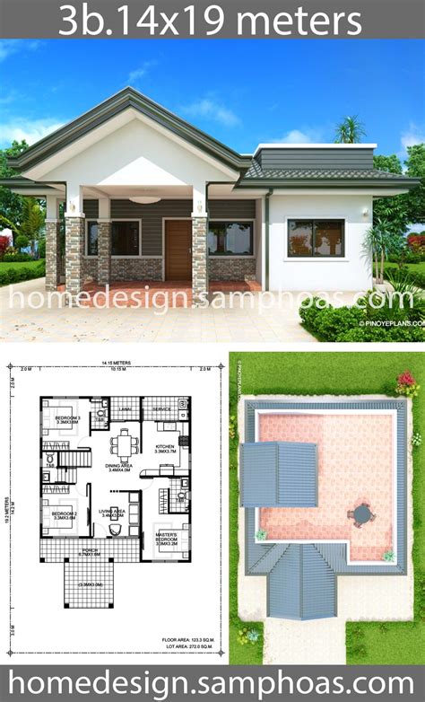 House Design Plan 13x95m With 3 Bedrooms Home Design With Plansearch Eb7