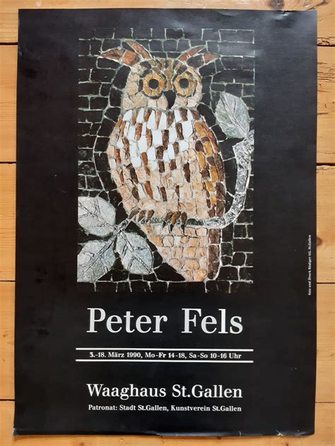 Peter Fels Original Art Exhibition Poster Etsy