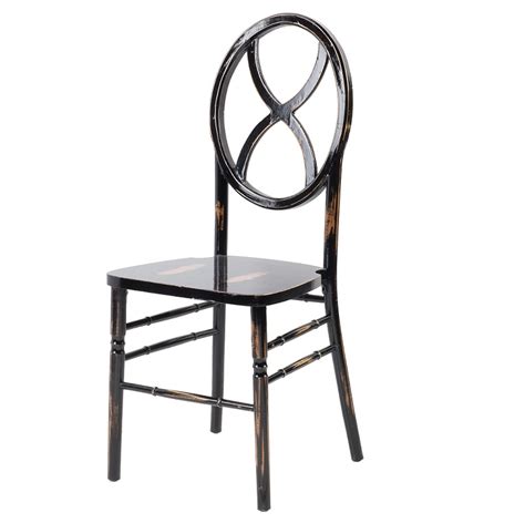 Black Lime Wash Hourglass Chair American Party Rentals