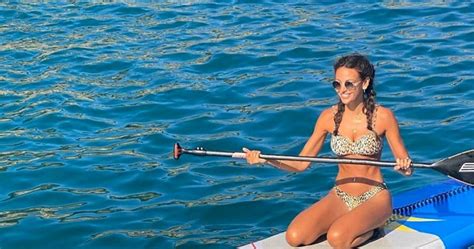 Michelle Keegan Stuns In Bikini On Paddleboard In