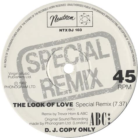 Abc The Look Of Love Uk Promo 12 Vinyl Single 12 Inch Record Maxi