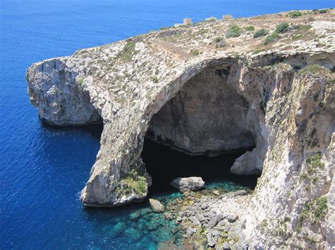 Sea Cave Malta Wallpapers Images Photos Pictures Backgrounds